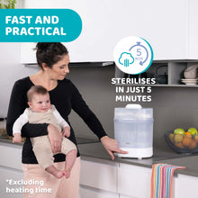 Load image into Gallery viewer, Chicco SterilNatural 3 in 1, 3-in-1 Digital Steam Sterilizer