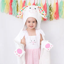 Load image into Gallery viewer, ZoocChini KIDS PLUSH TERRY HOODED BATH TOWEL - BELLA THE BUNNY