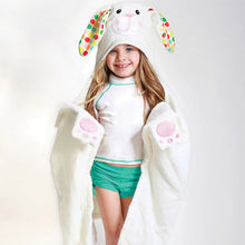 Load image into Gallery viewer, ZoocChini KIDS PLUSH TERRY HOODED BATH TOWEL - BELLA THE BUNNY