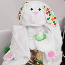 Load image into Gallery viewer, ZoocChini KIDS PLUSH TERRY HOODED BATH TOWEL - BELLA THE BUNNY