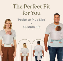 Load image into Gallery viewer, Ergobaby Aura Baby Carrier Wrap Grey Stripes