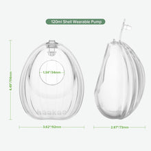 Load image into Gallery viewer, Shell wearable silicone Breast Pump double