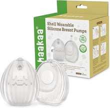 Load image into Gallery viewer, Shell wearable silicone Breast Pump double