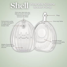 Load image into Gallery viewer, Shell wearable silicone Breast Pump double