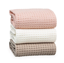 Load image into Gallery viewer, lulujo Soft Cotton Baby Blanket, Waffle Weave