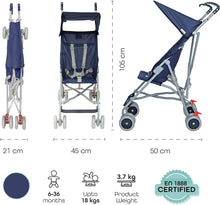 Load image into Gallery viewer, MOON Jet Light Weight Travel Buggy/Stroller For Baby/Toddler