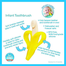 Load image into Gallery viewer, Baby Banana Infant Toothbrush Silicone Teether