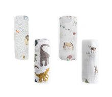 Load image into Gallery viewer, Little Unicorn Swaddle Cotton Muslin Animal World