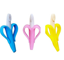 Load image into Gallery viewer, Baby Banana Infant Toothbrush Silicone Teether