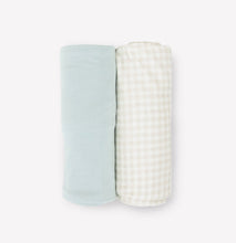 Load image into Gallery viewer, Little Unicorn Stretch Knit Swaddle Blankets Pack of 2