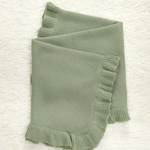 Load image into Gallery viewer, Crochet Blanket Ruffle Trim
