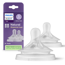 Load image into Gallery viewer, Philips AVENT Natural Response Baby Bottle Nipples All sizes 2 pcs
