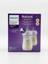Load image into Gallery viewer, Avent Natural Response Baby Bottle Clear260ml, 2pc