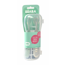 Load image into Gallery viewer, Beaba 1st Stage Silicone Spoon & Case 2 Pack