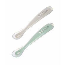 Load image into Gallery viewer, Beaba 1st Stage Silicone Spoon & Case 2 Pack