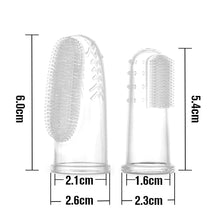 Load image into Gallery viewer, Haakaa Silicone Finger Toothbrush Set 2pcs (Small & Large)