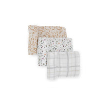 Load image into Gallery viewer, Little Unicorn Cotton Muslin Swaddle Set of 3 Garden Bees