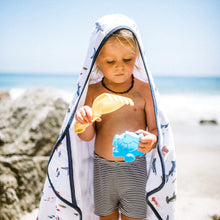 Load image into Gallery viewer, Little Unicorn Toddler Hooded Towel - Shark