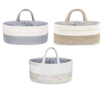 Load image into Gallery viewer, Little Story Cotton Rope Diaper Caddy