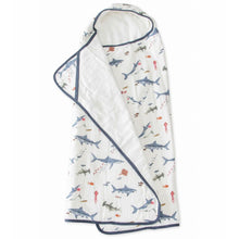 Load image into Gallery viewer, Little Unicorn Toddler Hooded Towel - Shark