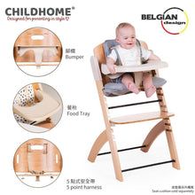 Load image into Gallery viewer, Childhome , Baby high chair + feeding tray
