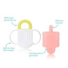 Load image into Gallery viewer, Frida Baby Not-Too-Cold-to-Hold BPA-Free Silicone Teether for Babies