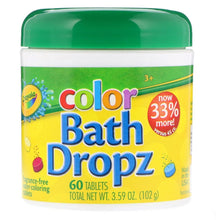 Load image into Gallery viewer, Crayola Color Bath Dropz 3.59 Ounce (60 Tablets)