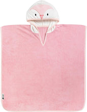 Load image into Gallery viewer, Tommee Tippee Hooded Poncho Towel 2-4 Years, Penguin, Pink