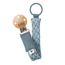 Load image into Gallery viewer, Pacifier Clip - Petrol/Baby Blue