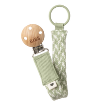 Load image into Gallery viewer, Pacifier Clip - Sage/Ivory