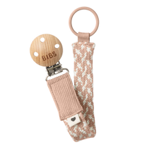 Load image into Gallery viewer, Pacifier Clip - Blush/Ivory