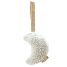 Load image into Gallery viewer, Ali+Oli Plush Moon Pacifier Holder (White)