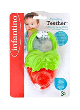 Load image into Gallery viewer, Infantino Vibrating Teether Strawberry 3m+

