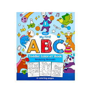 Ooly Color-In' Book Toddler My First ABC and 123