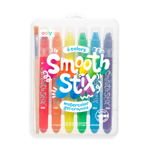 OOLY Smooth Stix Watercolor Gel Crayons - Set of 6
