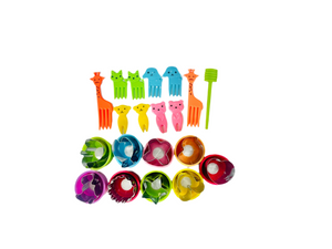 Fruit cutter 9pc set with fruit picker