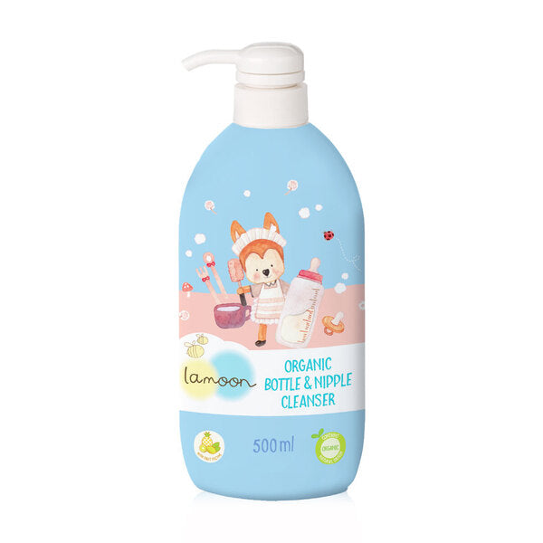 LAMOON ORGANIC BOTTLE & NIPPLE CLEANSER 500ML