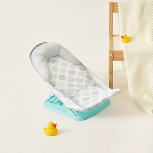 Summer Infant Deluxe Baby Bather Dashed Dots Gray