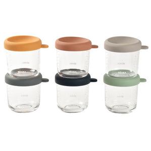 Beaba set of 6 glass containers 6*250 ml