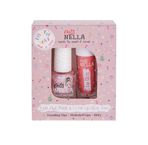 Miss Nella - Besties Duo - Itzy Glitzy Hippo + Gloss Pink