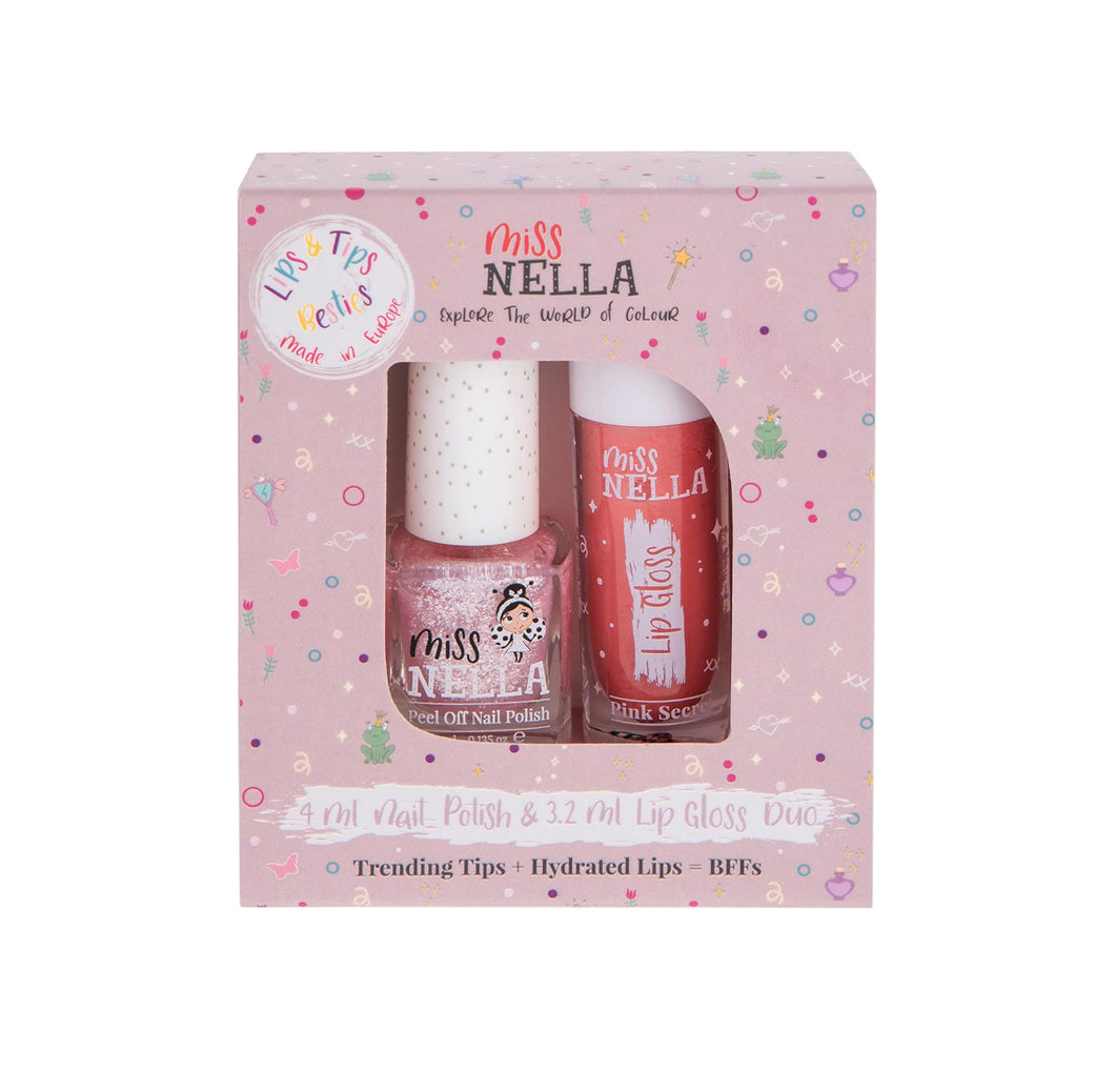 Miss Nella - Besties Duo - Itzy Glitzy Hippo + Gloss Pink
