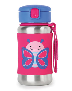 SkipHop Spark Style Stainless Steel Straw Bottle