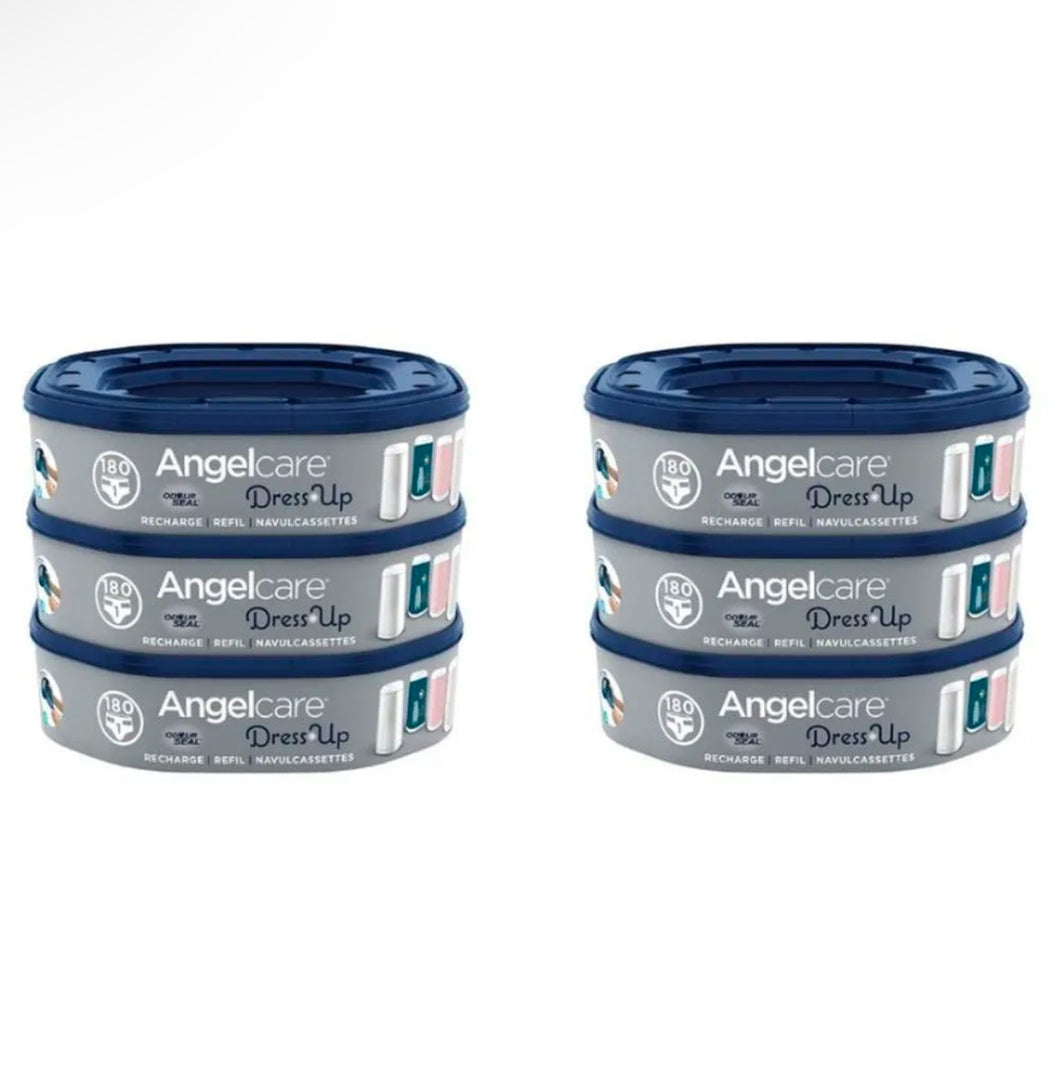 angelcare dress up octagonal refill *6 bundle multi color