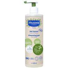 Load image into Gallery viewer, Mustela Organic Cleansing Gel hair &amp; body 400ml
