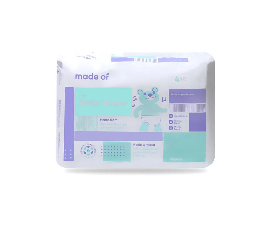 MADE OF The Better Baby Diapers(4) (10-17kg) - Hypoallergenic Diapers