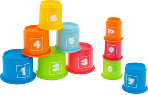 Chicco Toy Stacking Cups Multicolor - 10 Pieces