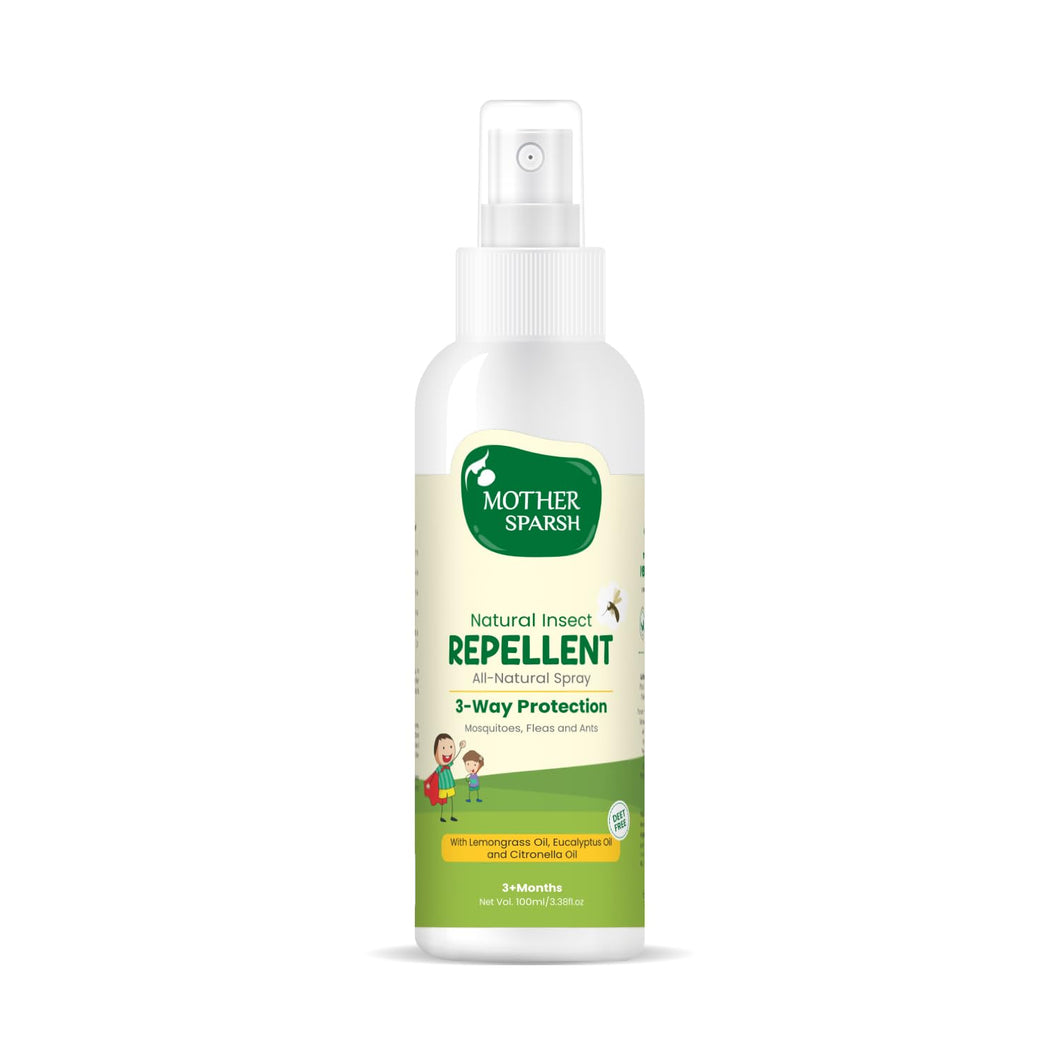 Mother Sparsh Natural Insect Repellent Spray For Babies With Camphor, Citronella & Lemongrass Oil 100ml