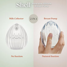 Load image into Gallery viewer, Shell wearable silicone Breast Pump Single

