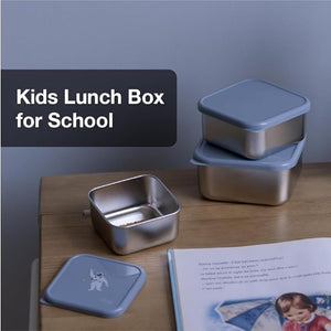 Citron- Stackable Stainless Steel Lunch Box set of 3 pcs