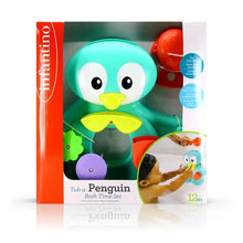 Load image into Gallery viewer, Infantino Tub-A-Penguin Bath Time Set 12m+
